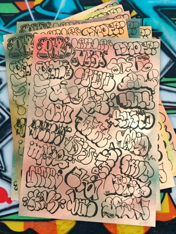 WALLRIDE FESTIVAL ''Top Throwies'' 2019 Silk Screen Limited Edition - immagine 3