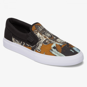DC Shoes - Basq Manual Slip-on Black Graphic