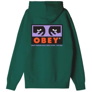 Obey felpa con cappuccio