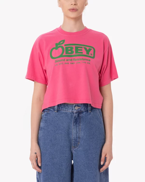 Obey crop top
