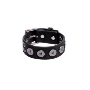Fallen - Rivet Logo Cuff Bracelet Black/Silver